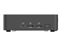 ASUS NUC 15 Pro Slim Kit RNUC15CRKU500000 - Barebone - mini PC 1 x Core Ultra 7 225H / up to 4.9 GHz - vPro - RAM 0 GB - Arc Graphics 130T - IEEE 802.11ax (Wi-Fi 6), IEEE 802.11be (Wi-Fi 7), Bluetooth 5.4, Gigabit Ethernet, 2.5 Gigabit Ethernet - black - Weight: 1.28 KG
