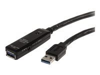 M/F - 3m USB 3.0 Extension Cable - USB 3.0 repeater Cable (USB3AAEXT3M) - Prodlužovací šňůra USB - USB typ A (M) do USB typ A (F) - USB 3.0 - 3 m - aktivní - černá - pro P/N: PEXUSB3S42V, PEXUSB3S44V, ST7300USB3B, SVA5H2NEUA, USB3SAA3MBK