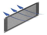 19? Blind Panel with round holes 3U blac