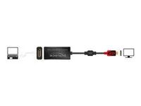 Thunderbolt adaptér - USB-C (M) do DisplayPort (F) - 20 cm - černá