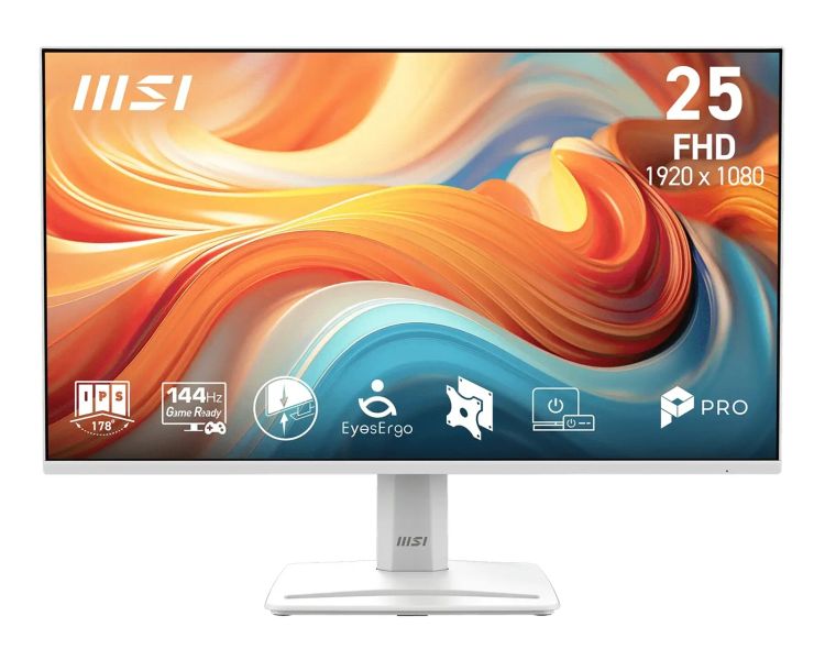 MSI Pro/MP251W E14A/24,5''/IPS/FHD/144Hz/1ms/Biela/3R