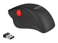 Myš - ergonomický - pravák - optický - 3 tlačítka - bezdrátový - 2.4 GHz - bezdrátový přijímač USB - černá, červená - maloobchod