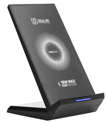 OBAL:ME StandCharger Bezdrátový Nabíjecí Stojánek na Stůl 15W Black