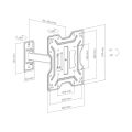 SBOX LCD-421, Držák na stěnu, 23" - 43"