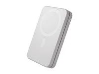 dbramante1928 re-charge - Bezdrátová power banka - 3-in-1, Qi3 - 8000 mAh - 20 watt (USB-C) - na kabelu: USB-C - bílá