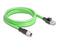 M12 Cable X-coded 8 pin male to RJ45 mal