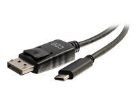 Kabel adaptéru - USB-C (M) do DisplayPort (M) - USB 3.1 / Thunderbolt 3 / DisplayPort - 30.5 cm - podporuje 4K, kontakty osvětlené zlatou barvou - černá