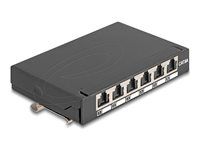 Mini Desktop Patch Panel RJ45 jack 6 por