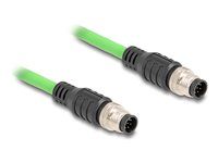 M12 Cable A-coded 8 pin male to male PUR