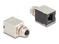 M12 Adapter X-coded 8 pin female to RJ45