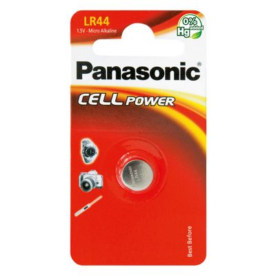Baterie LR44 (A76) PANASONIC Cell Power alkalická 1ks / blister