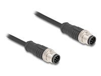 M12 Cable A-coded 8 pin male to male PVC