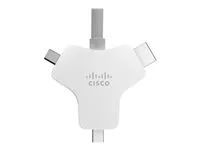 Kabel video / audio / data - HDMI s piny (male) do HDMI, Mini DisplayPort, USB-C s piny (male) - 9 m - pro Webex Room Kit Mini - No Encryption and No Radio, Room Kit Pro