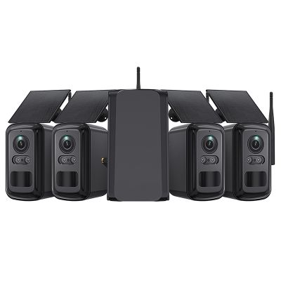 Set solárních kamer Viking HUB S04/8000 mAh/ mobilní aplikace/ outdoor