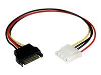 SATA to LP4 Power Adapter - SATA Female to LP4 Male Power Cable - 12 inch (LP4SATAFM12) - Adaptér napájení - 4 pinové interní napájení (F) do SATA napájení (M) - 30.48 cm - pro P/N: SATSASBP425
