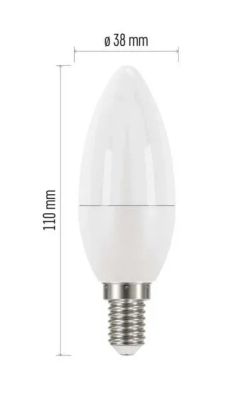LED žárovka Classic svíčka / E14 / 7,3 W (60 W) / 806 lm / studená bílá
