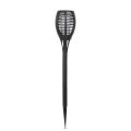 LED solární lampa imitující plameny - černá - plast - 450 x 100 mm