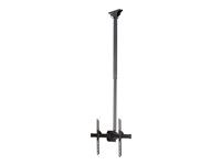3.5' to 5' Pole - Full Motion - Supports Displays 32” to 75" - For VESA Mount Compatible TVs (FLATPNLCEIL) - Držák - pro plochý panel - ocel - černá - velikost obrazovky: 32"-75" - stropní montáž - pro P/N: HDMIPLATE