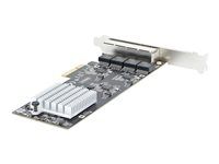 Síťový adaptér - PCIe 2.0 x4 - 10M/100M/1G/2.5 Gigabit Ethernet x 4 - černá