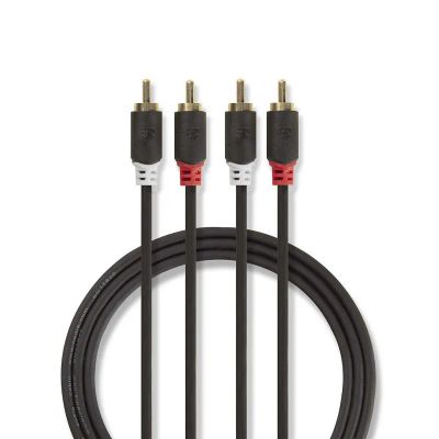 Kabel 2x Cinch konektor/2x Cinch konektor 5m NEDIS CABW24200AT50