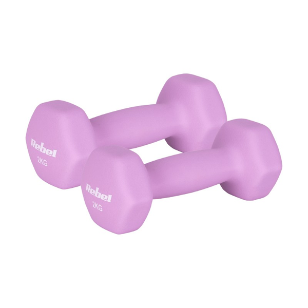 Sada litinových a neoprenových činek HEX REBEL RBA-2330-2 2x2kg