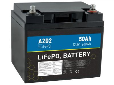 A2D2 batéria LiFePO4 12,8V 50Ah M6 (Qinkual cells)