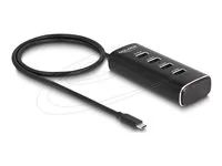 4 Port USB 10 Gbps Hub with USB Type-C