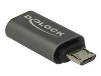 USB adaptér - USB-C (F) do Micro USB typ B (M) - USB 3.1 Gen 1 - 2.8 cm - antracitová