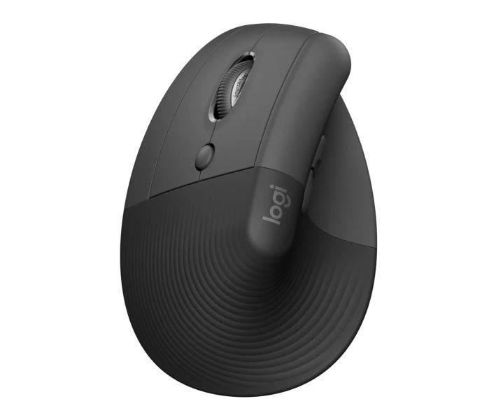 LOGITECH Lift For Business/Ergonomická/Optická/Pro leváky/4 000 DPI/USB+BT/Grafitová