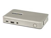 Startech USB C Dock, USB-C to DisplayPort 4K 30Hz or VGA, Mini USB-C Laptop Docking Station with 65W Power Delivery Pass-Through Charging, 4-Port USB 3.1 Gen 1 Hub, GbE - Universal USB Type C Port Replicator (DKM30CHDPDUE) - Dokovací stanice - USB-C 3.2 Gen 1 - VGA, DP - 1GbE - kompatibilní s TAA - Velká Británie, Evropa