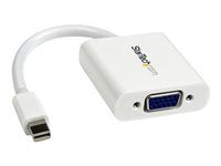 StarTech Mini DisplayPort to VGA Adapter - White - 1080p - Thunderbolt to VGA Monitor Adapter - Mini DP to VGA Converter (MDP2VGAW) - Nástroj pro prevod videa - VGA - DisplayPort - bílá