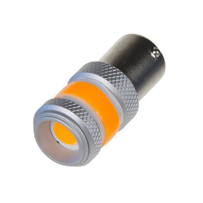 Autožárovka LED BA15s 9-60V 12W CARCLEVER oranžová