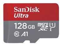 Paměťová karta flash (adaptér microSDXC na SD zahrnuto) - 128 GB - A1 / UHS-I U1 / Class10 - microSDXC UHS-I