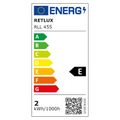Žárovka LED G9 2,2W bílá teplá RETLUX RLL 455