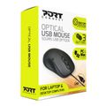PORT DESIGNS 900400-P, Optická myš, USB, černá