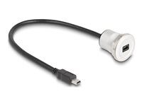 USB 2.0 Mini-B built-in female with cabl