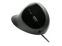 Myš - ergonomický - 5 tlačítka - kabelové - USB - černá - maloobchod