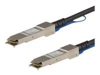 Startech Cisco QSFP-H40G-CU1M Compatible 1m 40G QSFP+ to QSFP+ DAC Twinax, 40GbE QSFP+ Copper DAC 40 Gbps/40GE Low Power Passive QSFP+ Transceiver Module DAC, Cisco Firepower C9200 - Lifetime Warranty (QSFPH40GCU1M) - Kabel 40Gbase pro prímé pripojení - QSFP+ s jazýckem do QSFP+ s jazýckem - 1 m - diaxiální - SFF-8436 - pasivní - cerná