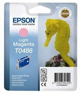 EPSON Ink ctrg Light Magenta RX500/RX600/R300/R200  T0486