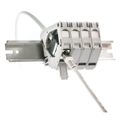 KELINE Držák na DIN lištu Cat 6 1xRJ45/u osazený