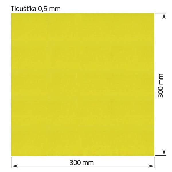Epoxidová izolační deska 0,5 × 300 × 300 mm pro bateriové sady