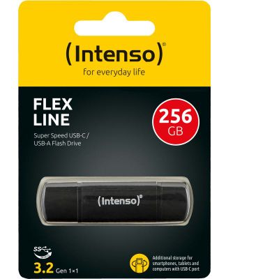 INTENSO Flex Line, USB-C/USB-A, USB klíč, 256GB