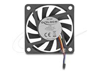 Axial Fan 12 V DC 60 x 60 x 10 mm black