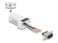 D-Sub 9 pin male to RJ12 female Assembly