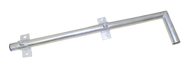 Anténní držák 90 na balkon-na stěnu průměr 42mm výška 16cm žár.