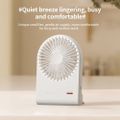 Mini přenosný ventilátor HOCO HX125, bílý