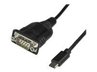 Up to 921.6 Kbps Baud - USB / sériový kabel - DB-9 (M) do USB-C (M) - 40 cm - křídlové šrouby