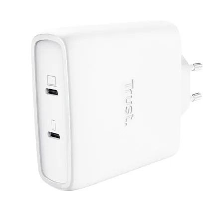 Trust maxo 100W 2P usb-c gan charger wht