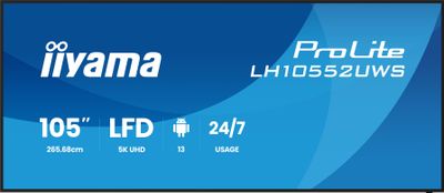 105" iiyama LH10552UWS-B1AG: IPS,5K,USB-C,24/7