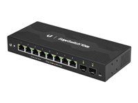 Přepínač - řízený - 8 x 10/100/1000 (PoE) + 2 x gigabitů SFP - Lze montovat do rozvaděče, pro připevnění na zeď - PoE - DC power